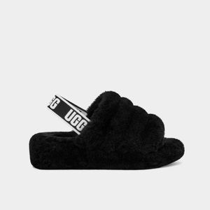 UGG black open toe slipper